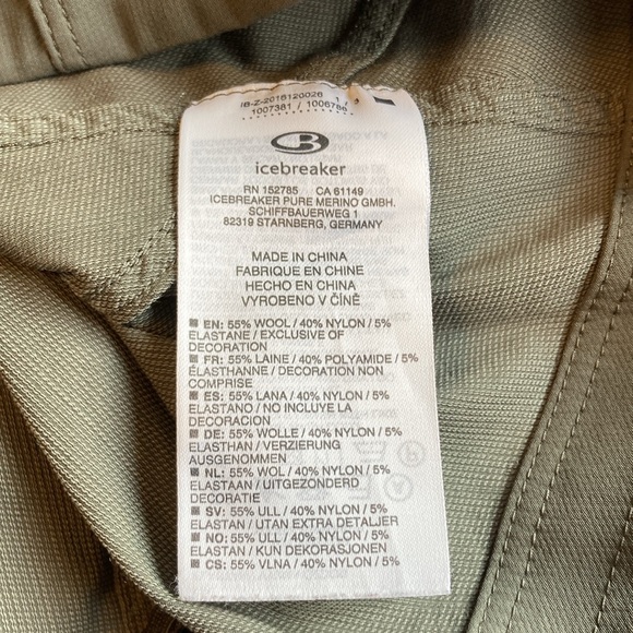 Icebreaker Merino Womens Size 27 (4) Connection Commuter Wool 3/4 Capris Grey - Picture 11 of 16